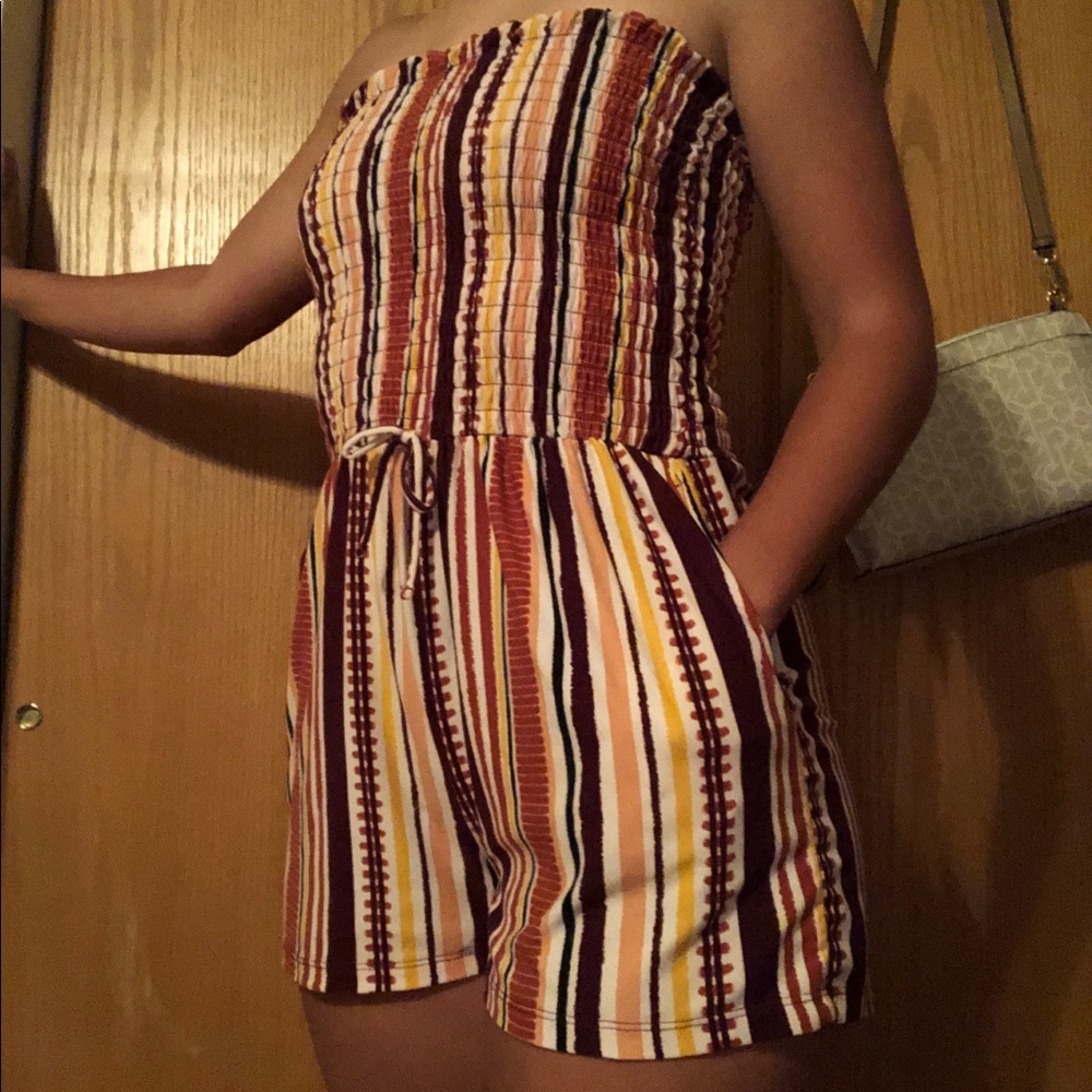Strapless Romper